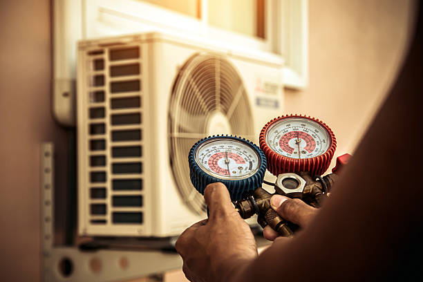 Professional Heat Pump Repair technician working in New London, WI